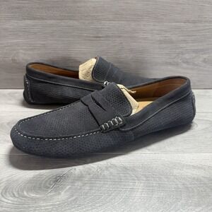 Flag Ltd. Nappa Glove Size 11 M Leather Soft Black Slip On Loafers Shoes